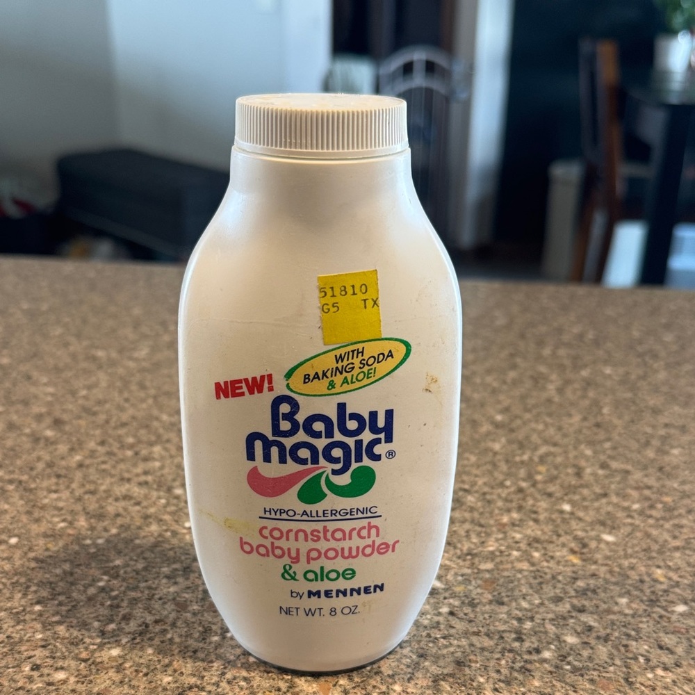 Vintage baby magic cornstarch powder